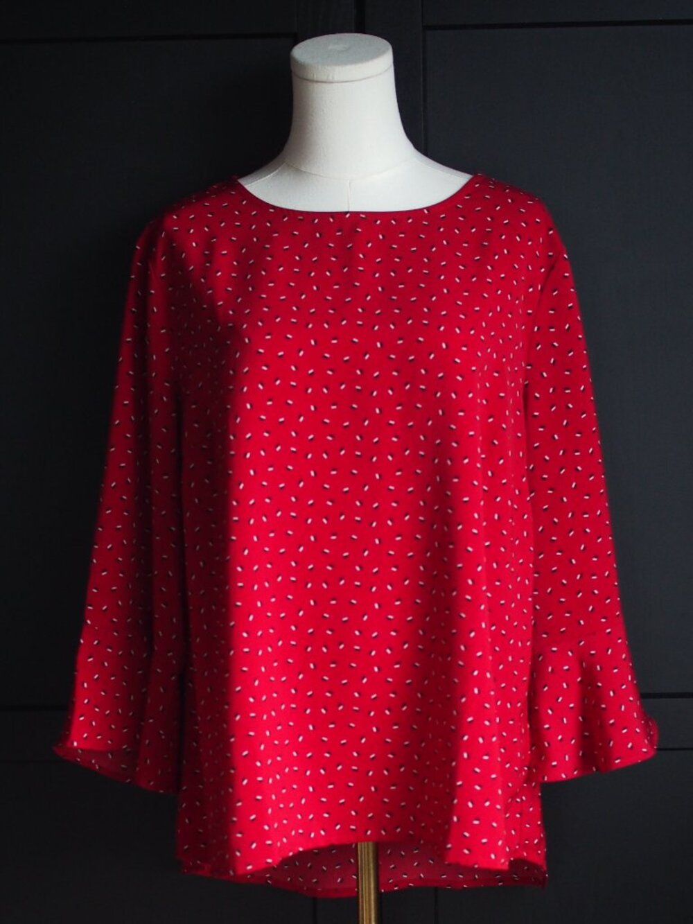 Tommy Hilfiger | Red Bell Sleeve Blouse